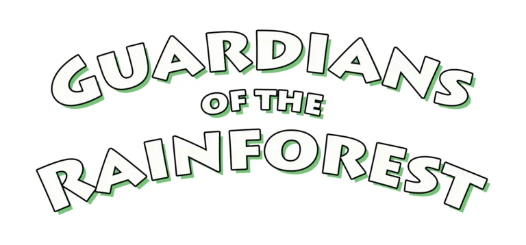 Guardians of the Rainforest Typografie Illustration