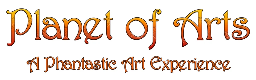 Planet of Arts Typografie Illustration von Stefan Theurer